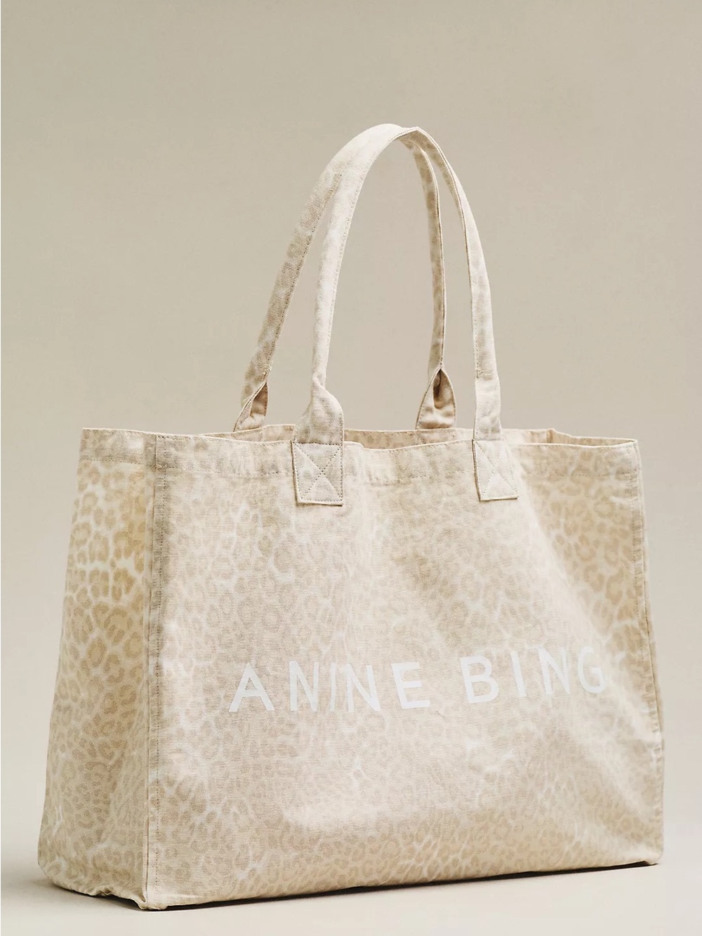 Anine Bing Leo Canvas Tote Bag